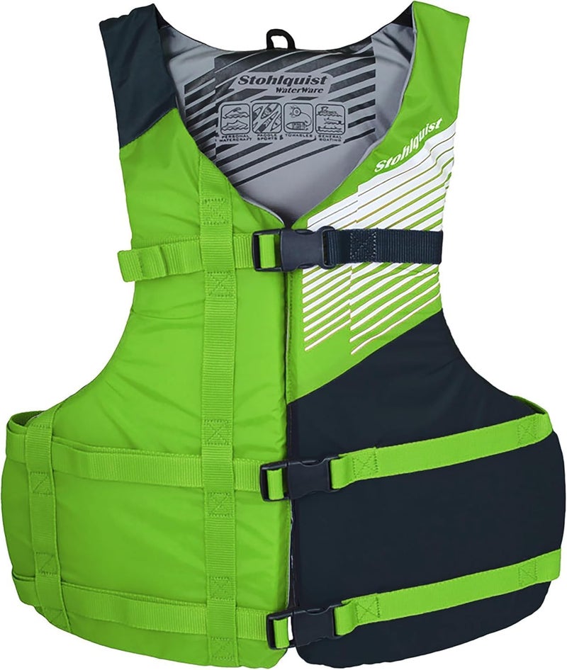 Stohlquist FIT Adult Life Jacket, US Coast Guard Approved Type III Life Vest, PFD for Men and Women, Easily Adjustable, Lightweight and High Buoyancy - Universal Fit (30-52" Chest) - Image 1